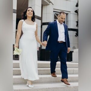 Elegant White Wedding Dress